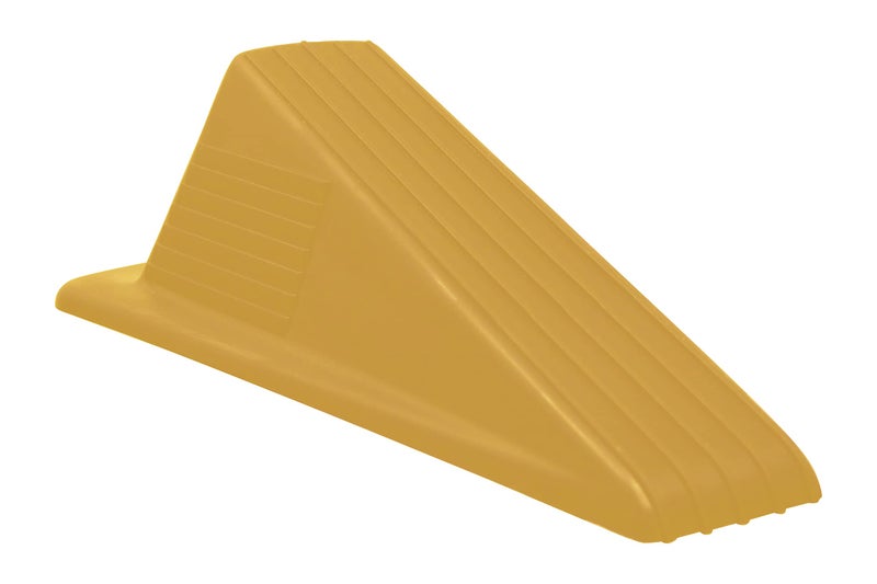 Shepherd Hardware 3763 Heavy Duty Jumbo Rubber Door Wedge, Yellow, 3-1/2 Inch - Image 1